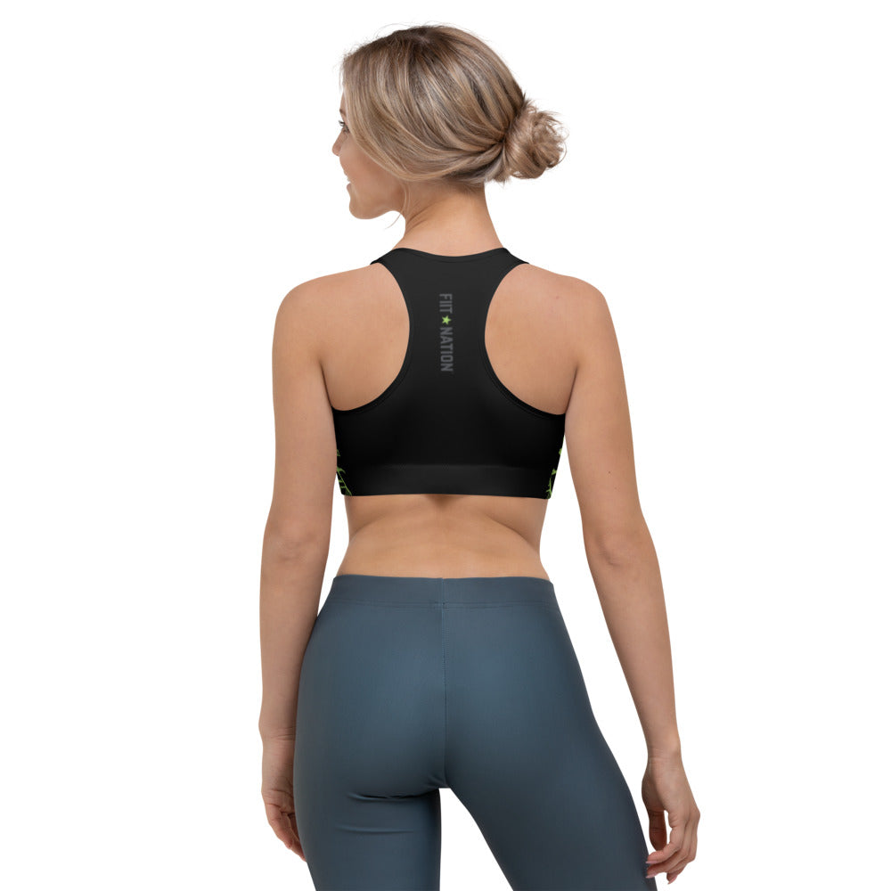 FIIT Nation Black Sports bra