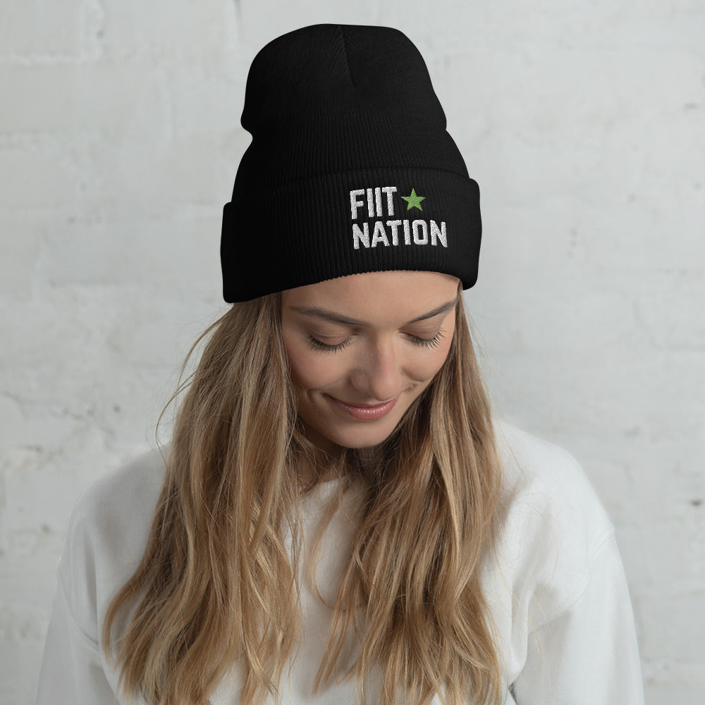 Logo Embroidered Cuffed Beanie