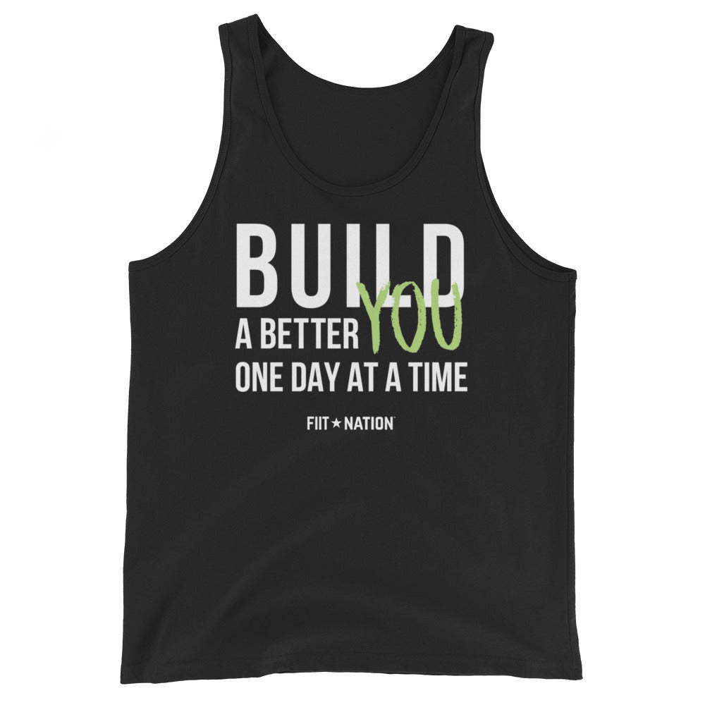 Build Black Unisex Tank Top