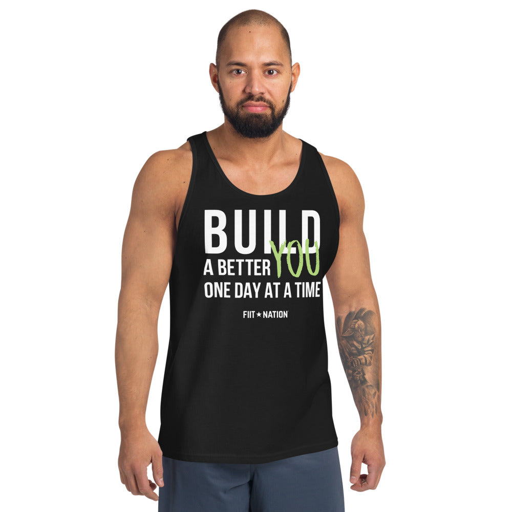 Build Black Unisex Tank Top