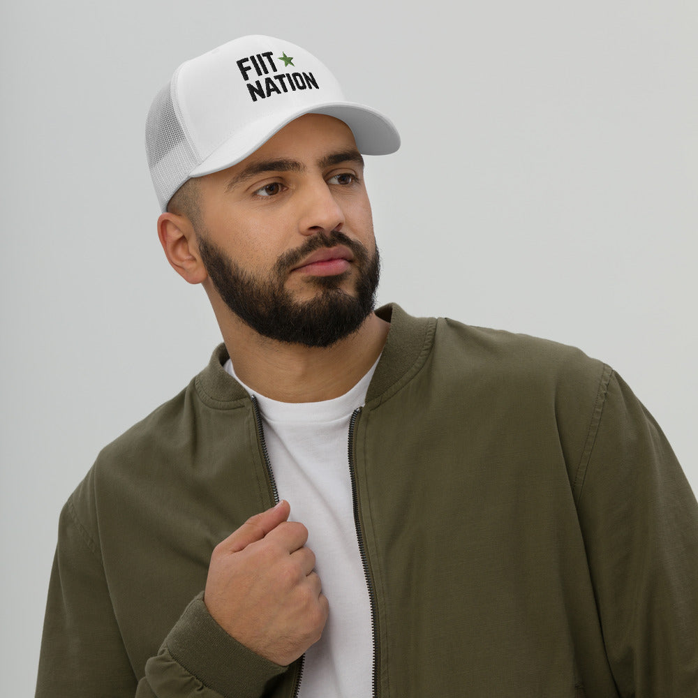 Logo White Trucker Cap
