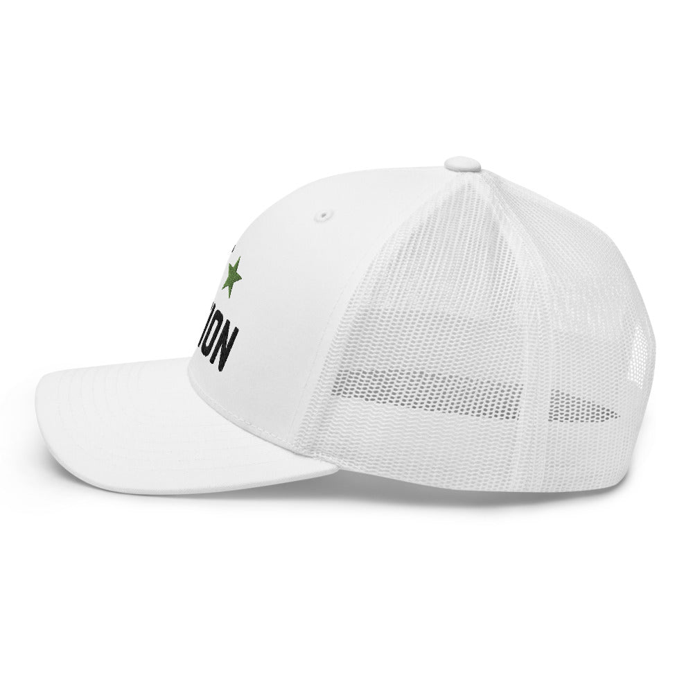 Logo White Trucker Cap