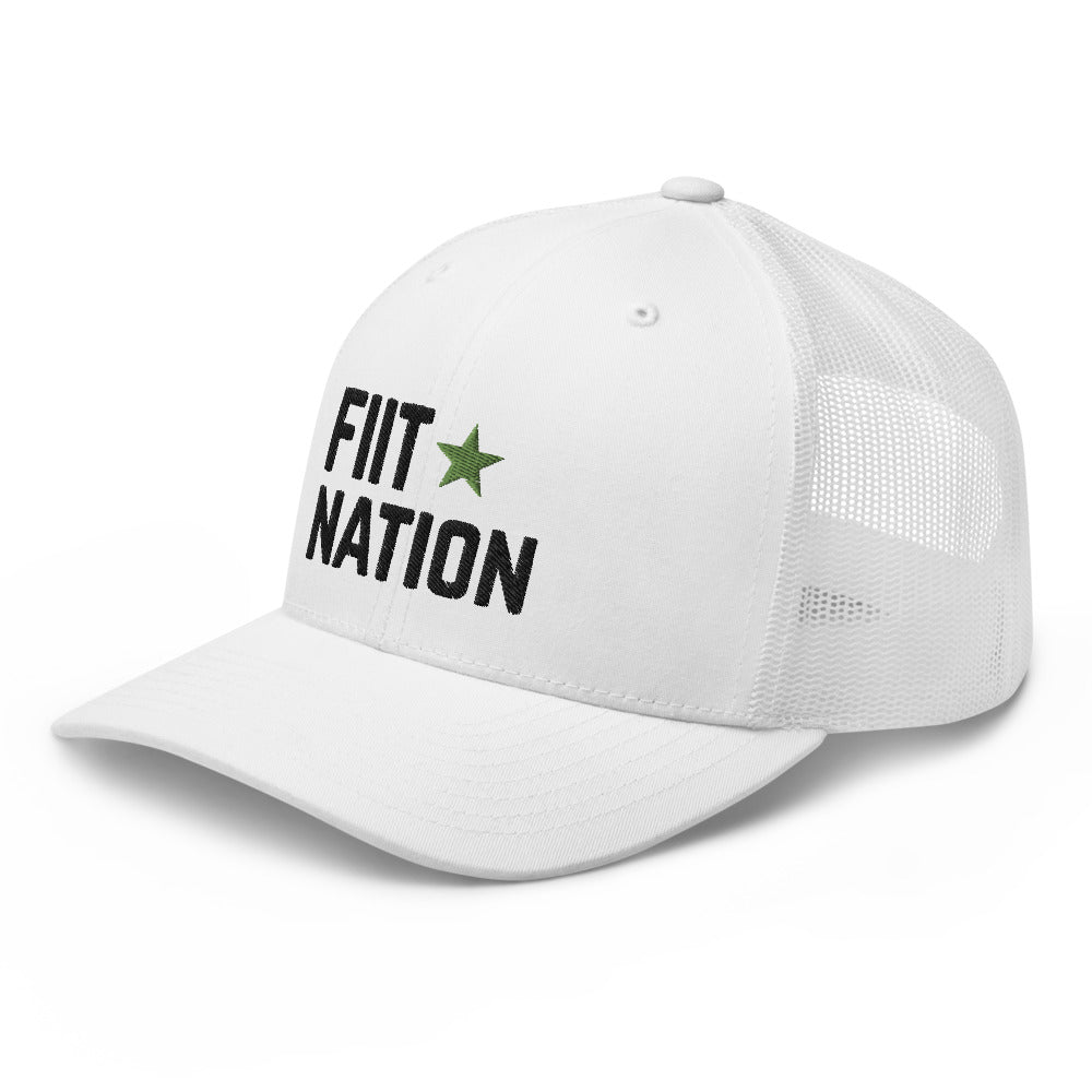 Logo White Trucker Cap