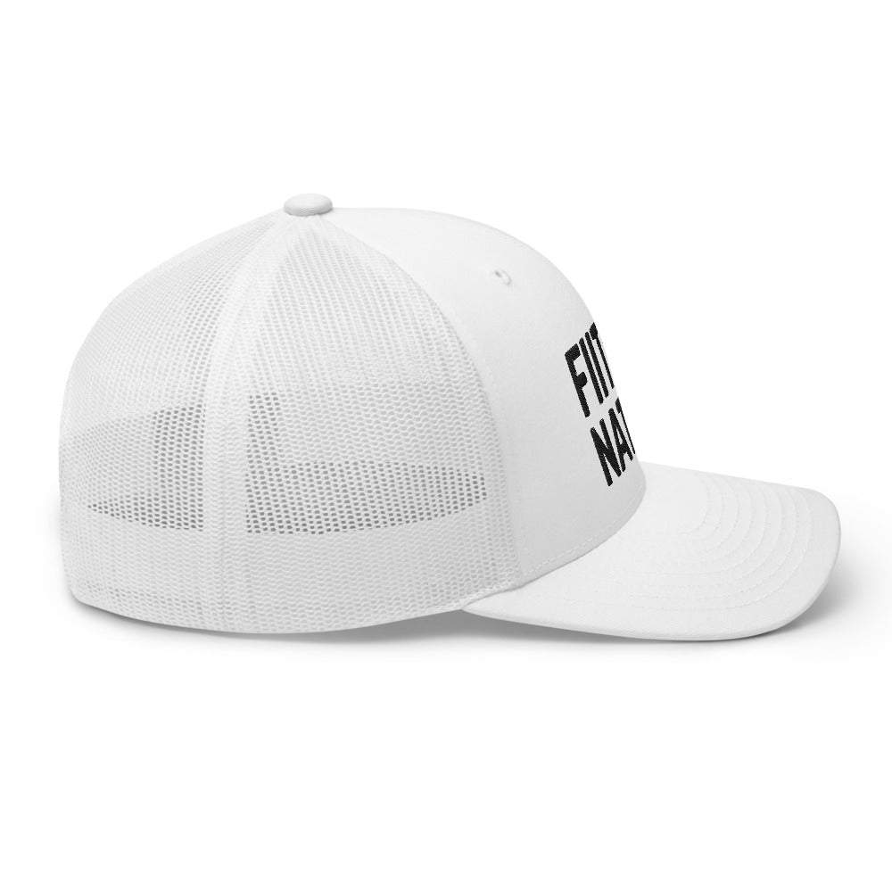 Logo White Trucker Cap