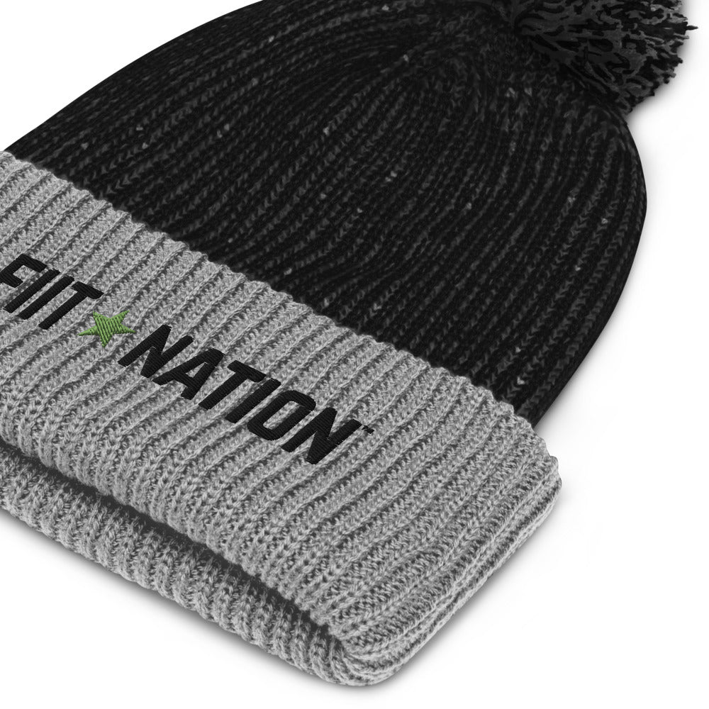 Logo Dark Pom-Pom Beanie