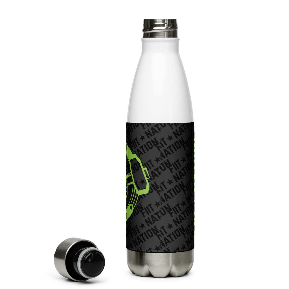 Logo Dark Stainless Steel Water Bottle