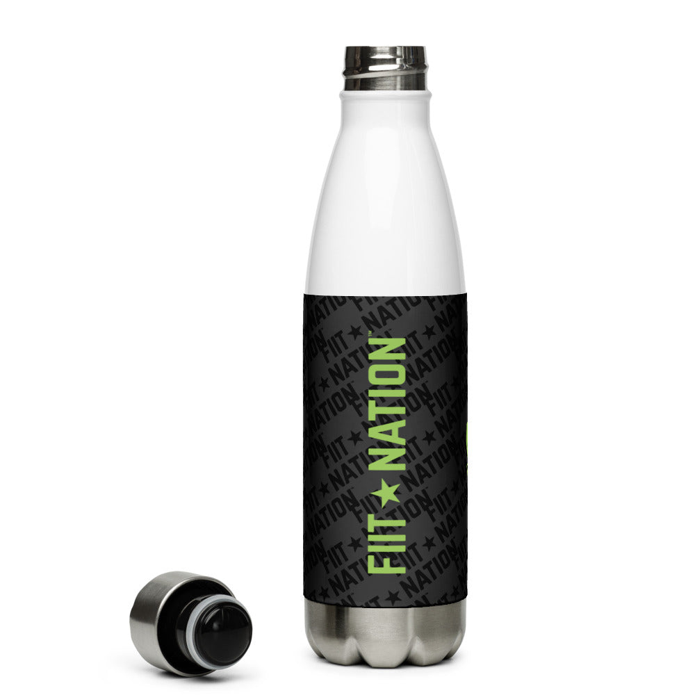 Logo Dark Stainless Steel Water Bottle