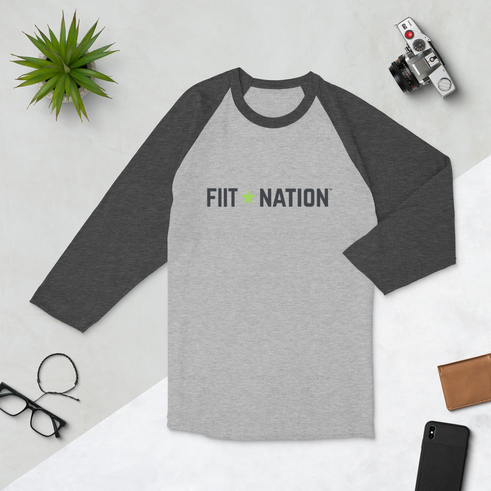 FIIT Nation 3/4 sleeve raglan shirt