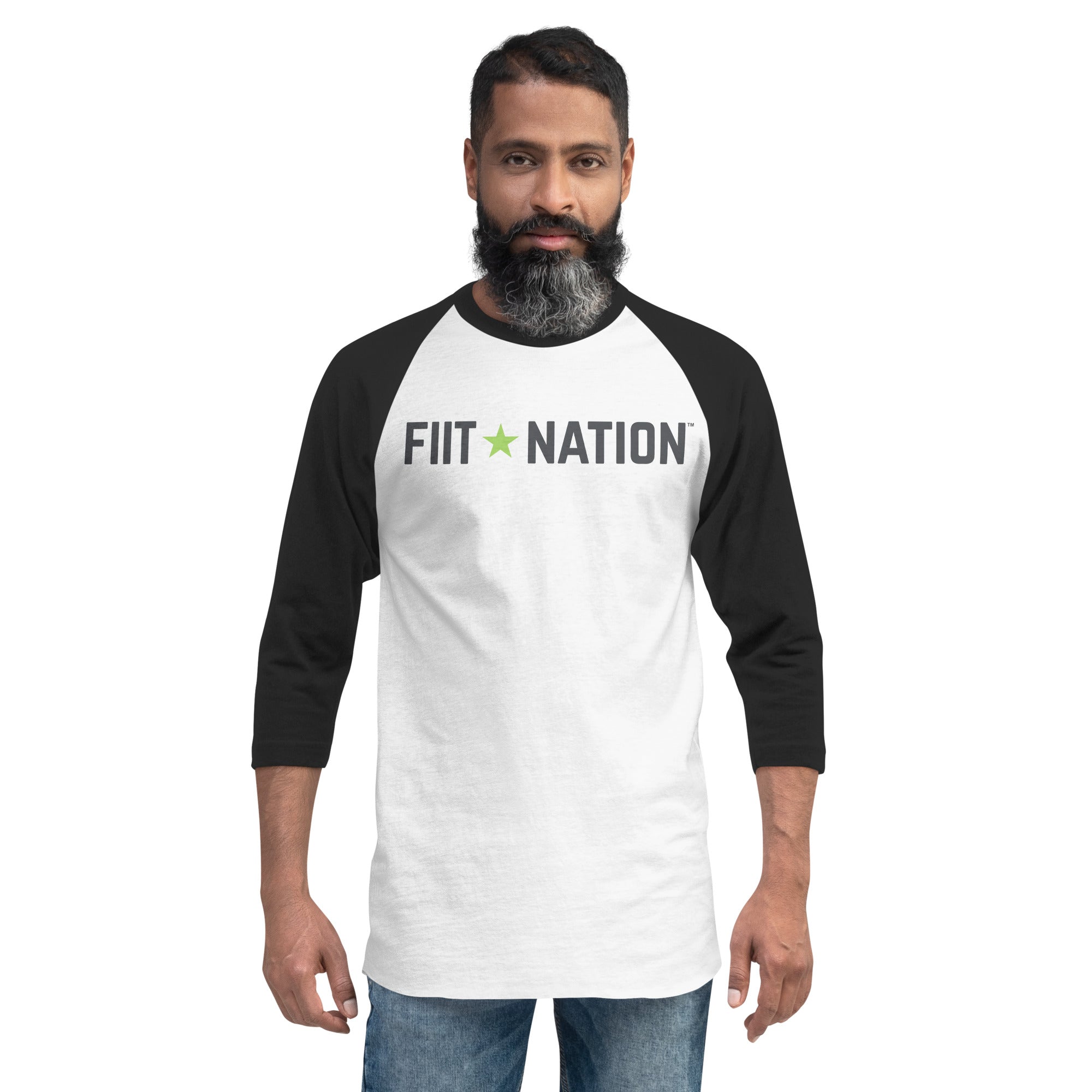 FIIT Nation Unisex 3/4 sleeve raglan shirt