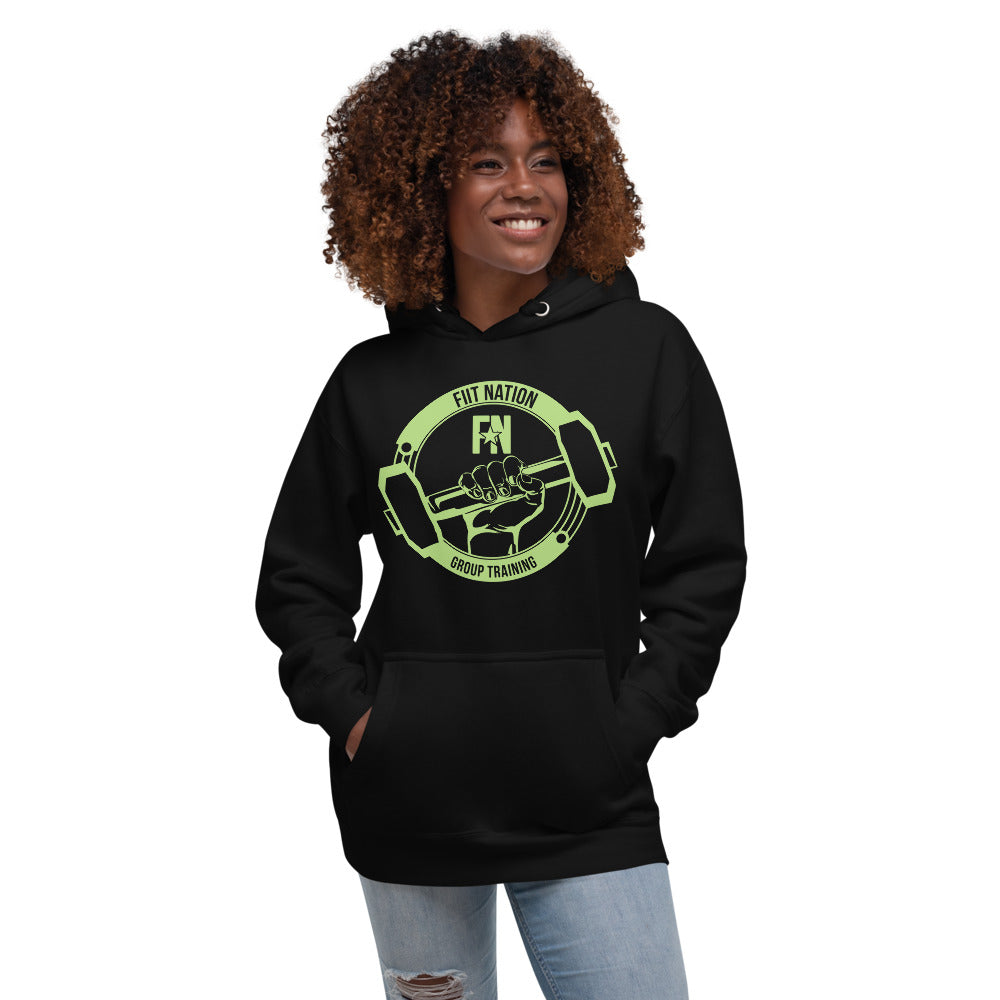 Logo shield Black Unisex Hoodie