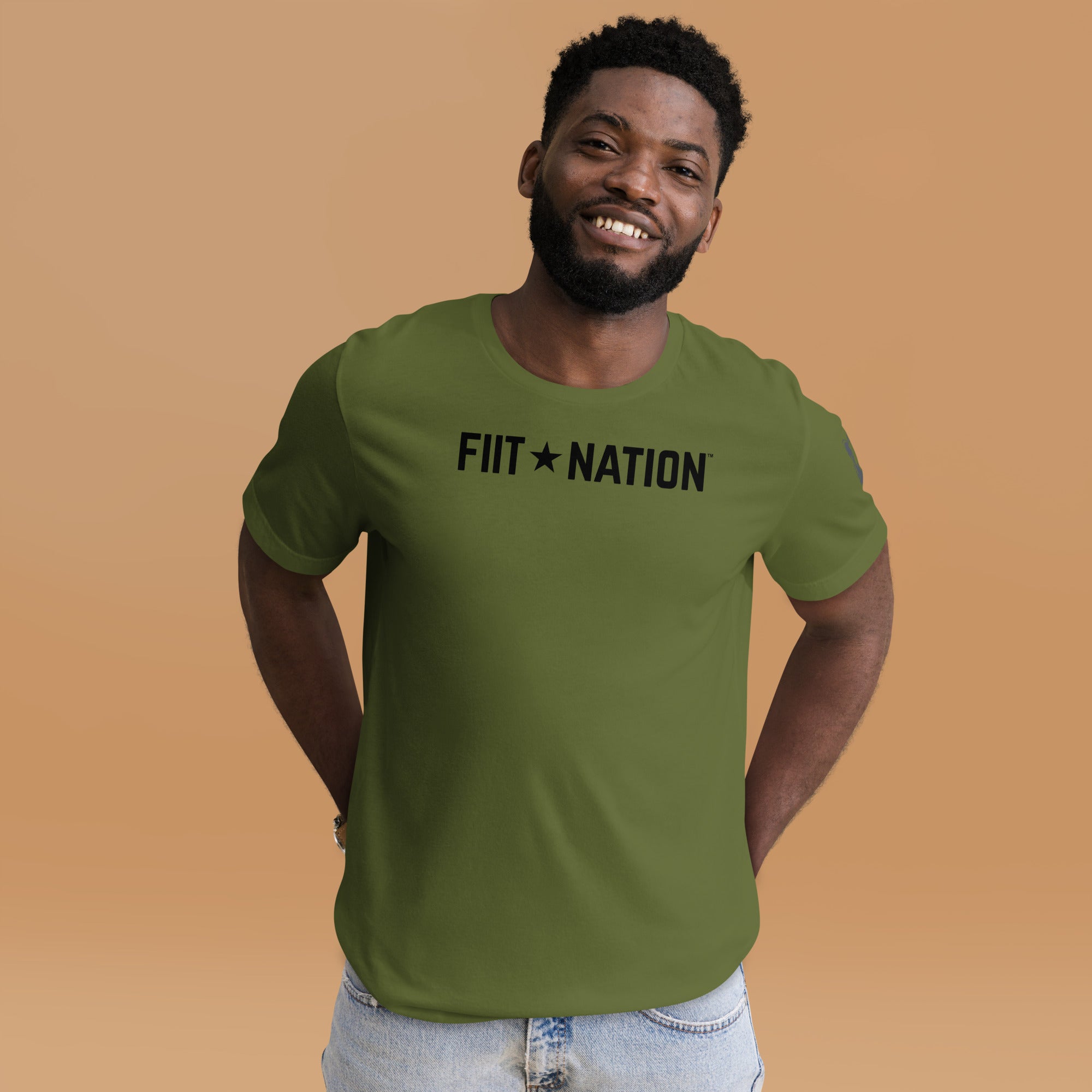 Logo Army Green Short-sleeve unisex t-shirt (EDH Flag Arm)
