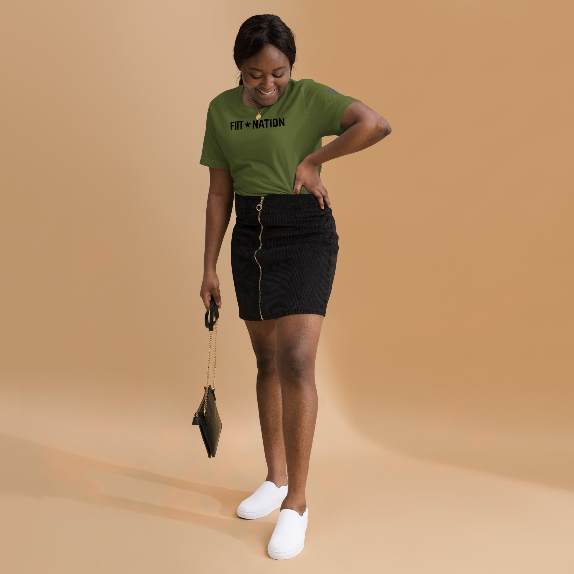 Logo Army Green Short-sleeve unisex t-shirt (EDH Flag Arm)