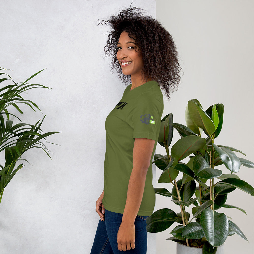 Logo Army Green Short-sleeve unisex t-shirt (EDH Flag Arm)