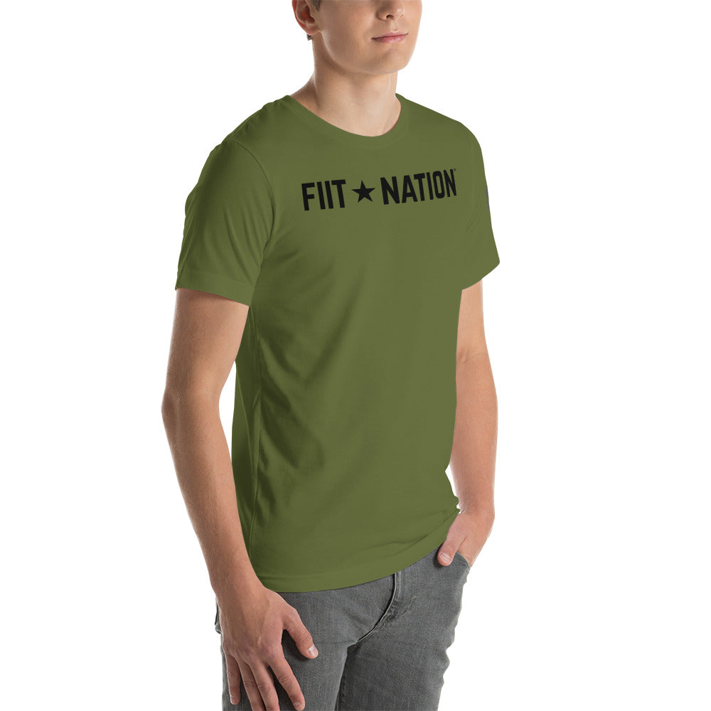 Logo Army Green Short-sleeve unisex t-shirt (EDH Flag Arm)