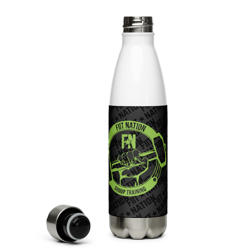 Logo Dark Stainless Steel Water Bottle